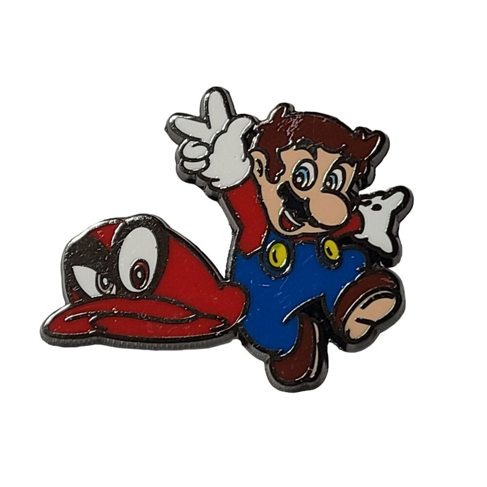 Nintendo Super Mario Bros Odyssey Throwing Cappy Enamel Pin